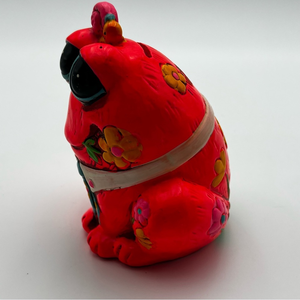 Vintage Frog Bank Glows in Blacklight OSL 1969 Japan Holiday Fair - Picture 2 of 12